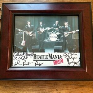 Beatle Mania LIVE signed, framed